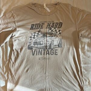 Vintage Speedway Racing Tan Shirt